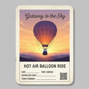 Hot air balloon ticket