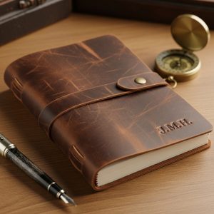 A dedicated leather journal
