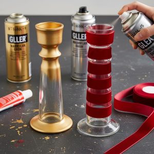 Ribbon Wrapped Candlesticks