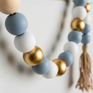 Painted Wooden Bead