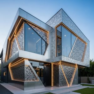 Modern metallic house